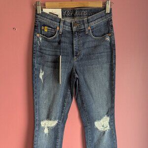 High waisted Ripped Skinnies